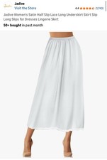 Women's Satin Half Slip Lace