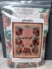 Vintage Glorafilia Tapestry Needlepoint Kit "Victorian Fruit Sampler"