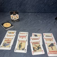 Vintage 1999 Guinness Collectables - Playing Cards Poster Deck 52 Cards + Jokers