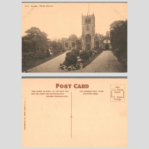 Vintage postcard kendal - postcard,