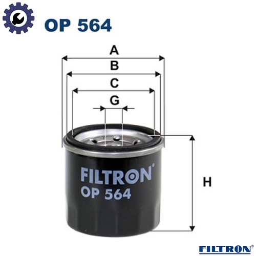Oil filter 564 - filter, op