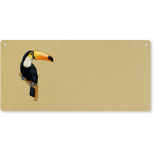 Perched toucan large wooden - toucan',