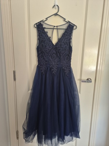 Prom dress size blue - prom,