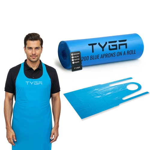 Tyga store polythene aprons - polythene,