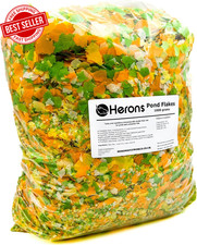 Pond Fish Food Flakes 1Kg Koi Carp Vitamins Minerals Immune Balanced