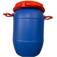 Blue Open Top Storage Food Keg