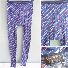 Vintage 1980s Mens Long Johns Jockey Underwear Unused Blue Red Navy Y Fronts 36"