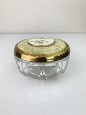Vintage Glass Powder Bowl with