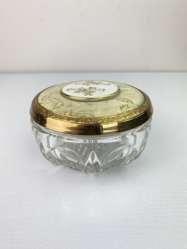Vintage glass powder - powder, with