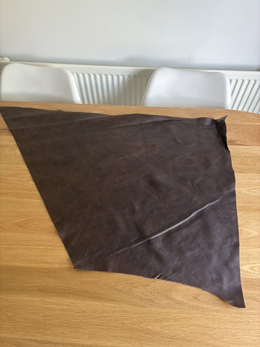 Dark brown leather cowhide - brown,