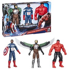 Marvel Avengers Captain America Brave New World 3 pack | Falcon, Hulk NEW Titan