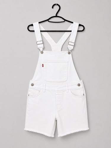 Levi white denim - white, short