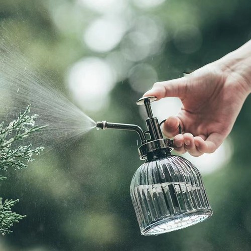 Vintage solid glass plant - solid,