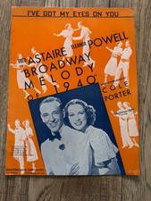 I've Got My Eyes on You Cole Porter Sheet Music 1940 Fred Astaire Eleanor Powell