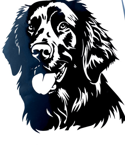 Retriever dog decal vinyl - 1x,