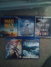 BLU-RAY 3D JOBLOT OF 5 3D