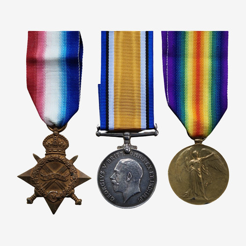 Royal navy ww1 medal trio - navy,