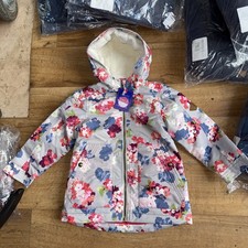 Joules Age 5 Grey Floral Coat Lot A18