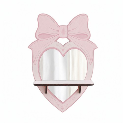 Bow wall shelf with mirror - wall,