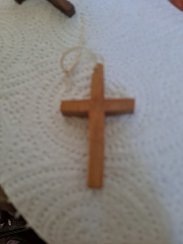 Vintage wooden holding cross - vintage,