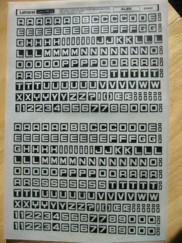 Letraset upper case - .1,