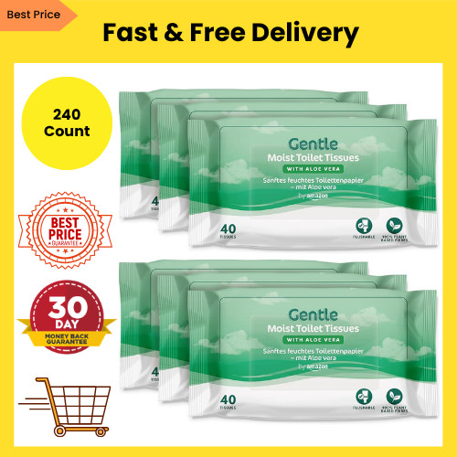 Gentle moist toilet tissues - moist,