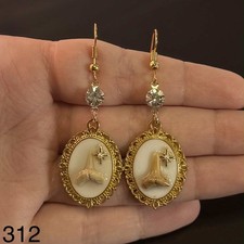 Fossil Sharks Tooth Earrings 