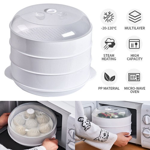 Tier microwave steamer round - tier,