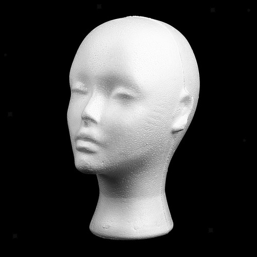 Foam mannequin female head - female,