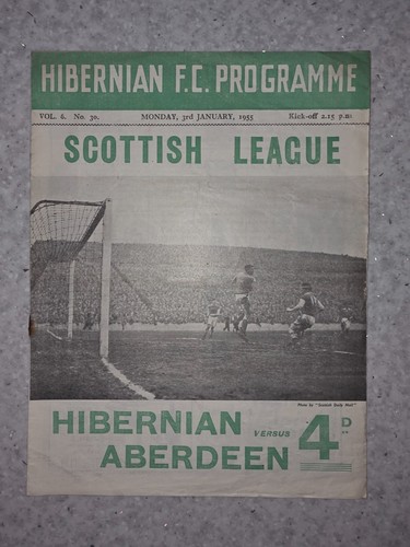 Hibernian programme - hibernian, fc