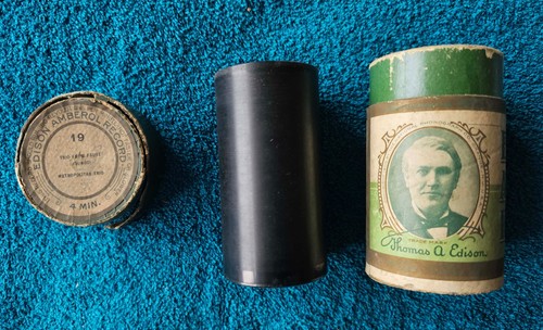 Edison amberol cylinder - amberol, record
