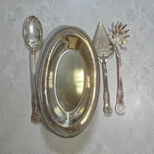 Vintage Silver Plate Oval