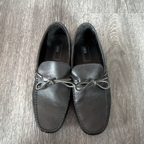 Asos mens black leather slip - mens,