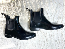 Regatta Women Lady Harriet Black Patent PVC Ankle Wellies Stable Boots UK size 7