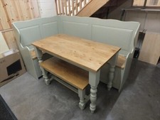 6'X44' PAINTED CORNER MONKS BENCH RECLAIMED SEAT SETTLE PEW CHOICE OF COLOURS