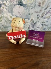 Makita Pig Piggy Bank / Money Box Vintage Collectible With Stopper