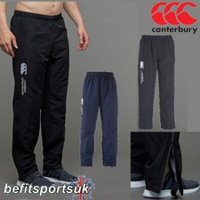 CANTERBURY STADIUM TRACKSUIT PANTS BOTTOMS OPEN HEM LEG BLACK NAVY S M L XL