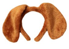 BROWN DOG FLOPPY  Ears Headband Fancy Dress Costume Accessory 