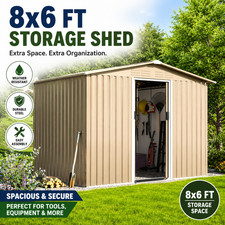 8x6ft galvanized steel outdoor - galvanized,