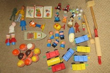 Airfix Weeble Cards Train wombles buzby noddy bendy figure bundle Vintage 80's 