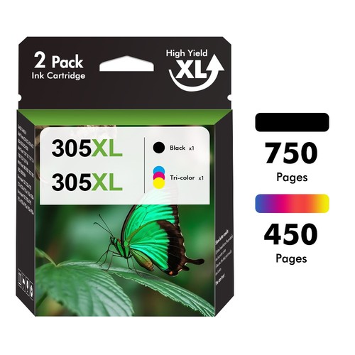 305xl black and colour - colour, ink