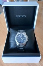 Seiko Kinetic Stainless Steel Mens Watch 5M63-0AE0