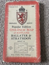 Vintage OS Map Ballater &