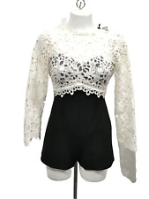 BNWT Topshop Black White Lace