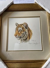 Stephen Gayford Mother Indian Tiger Cub - Portrait. Limited Edition Signed.