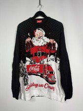 COCA COLA CHRISTMAS Jumper - 2XL XXL - Black - Great Condition - Men’s