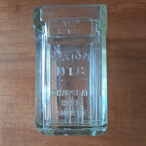 Exide dtg glass battery jar - dtg,