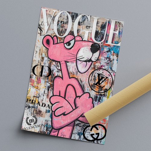 Pink panther poster pop art - pop,
