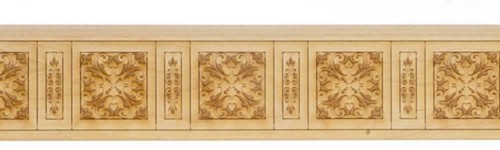 Dolls house wainscot interior - wainscot,