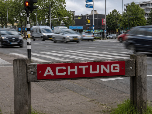 German achtung red - german,